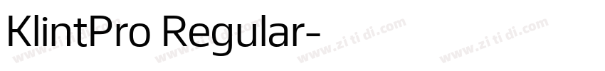 KlintPro Regular字体转换 KlintPro Regular字体转换